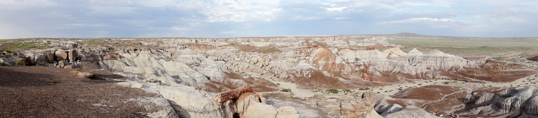 panorama from the Blue Mesa Overlook